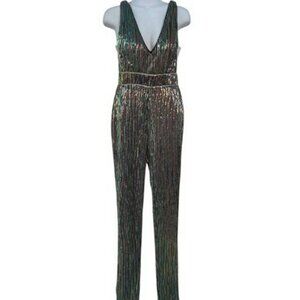 Alyce Paris Bronze Sequin Jumpsuit